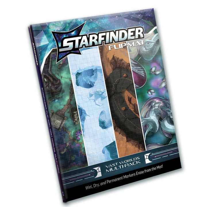 Starfinder Flip-Mat Vast Worlds Multi-Pack Roleplaying Game Accessory