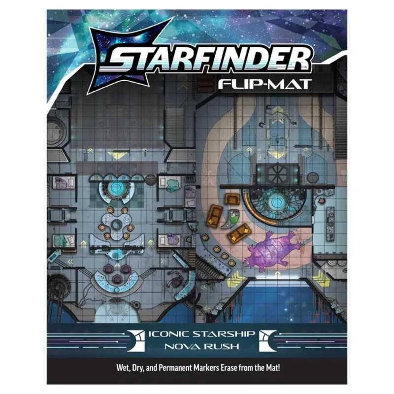 Starfinder Flip-Mat Iconic Starship Roleplaying Game Accessory