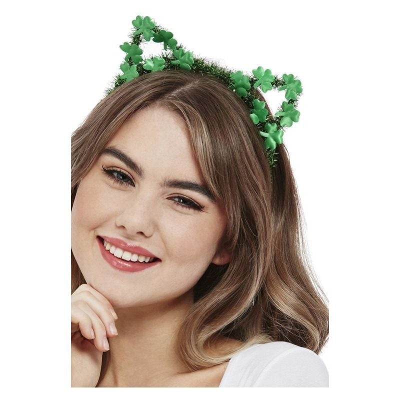 Paddys Day Glitter Cat Headband 1