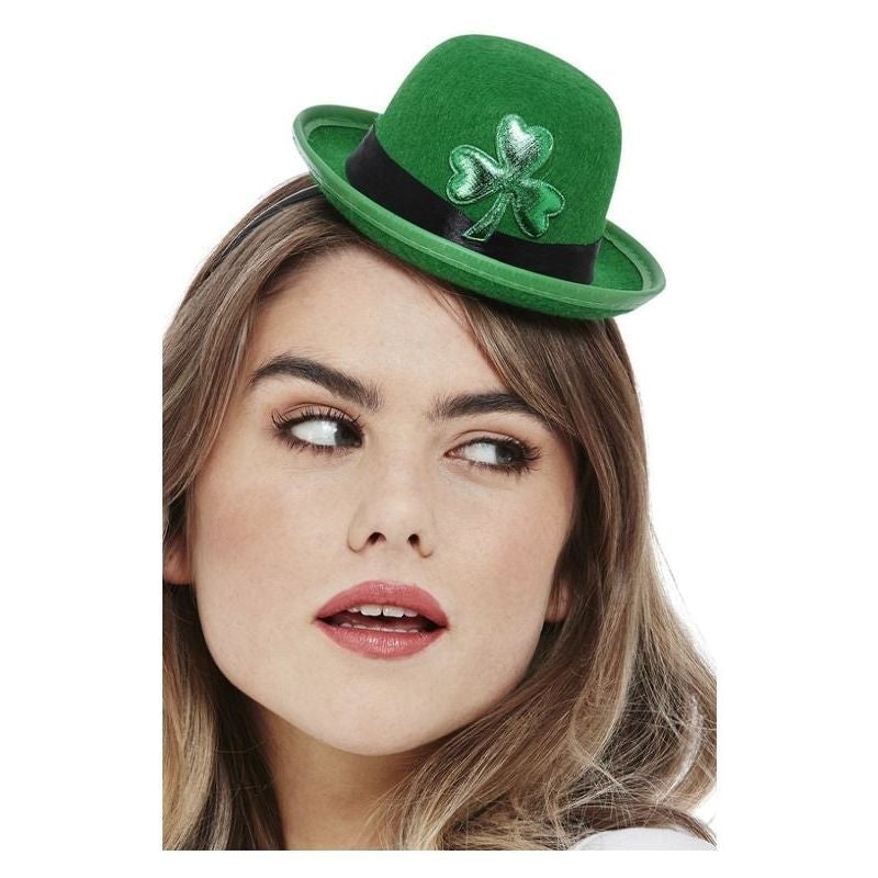 Paddys Day Mini Bowler Hat Felt 1