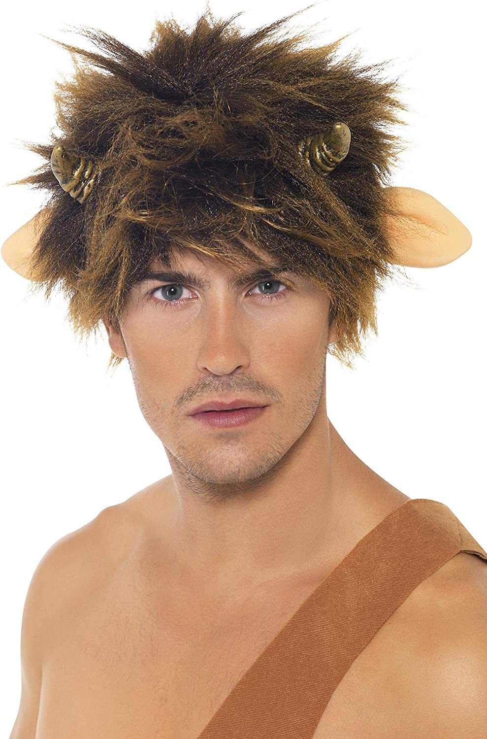 Pan Costume Adult Brown Ears Horns 4