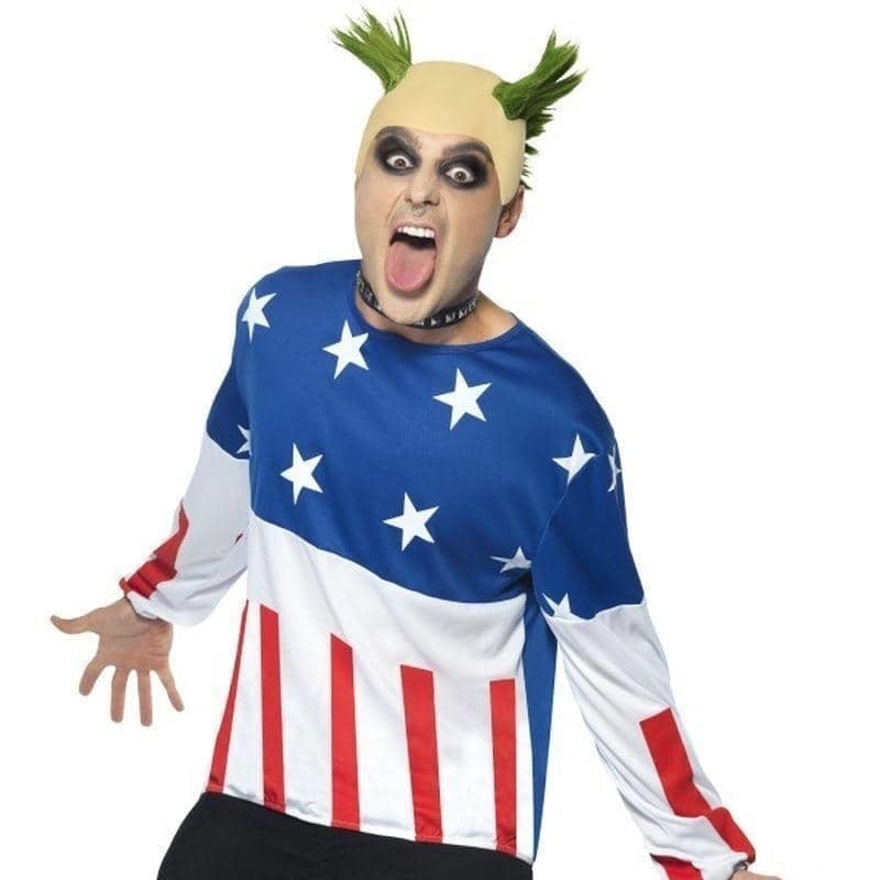 Party Starter Costume Blue Jumper Wig Nose Ring 1