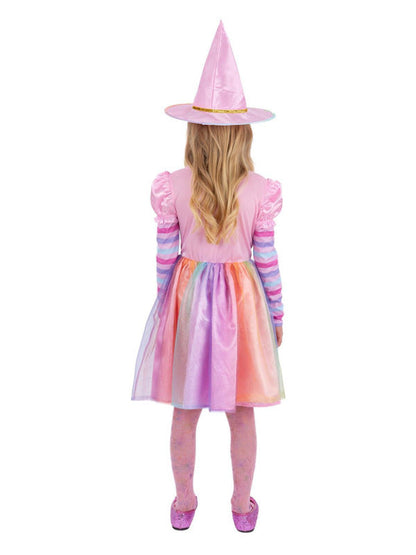 Pastel Rainbow Witch Costume Dress for Girls 4