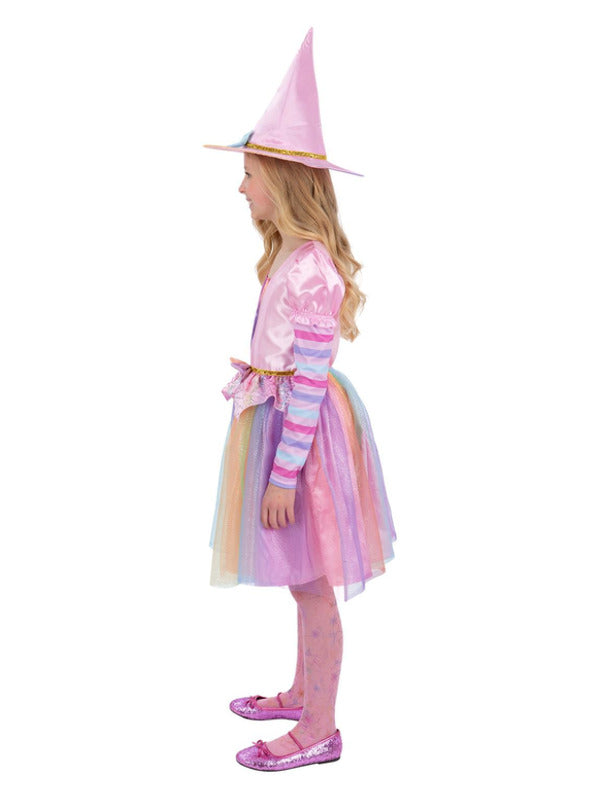 Pastel Rainbow Witch Costume Dress for Girls 3
