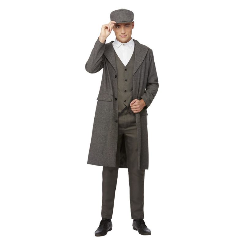 Peaky Blinders Thomas Shelby Costume Adult Black Grey_1