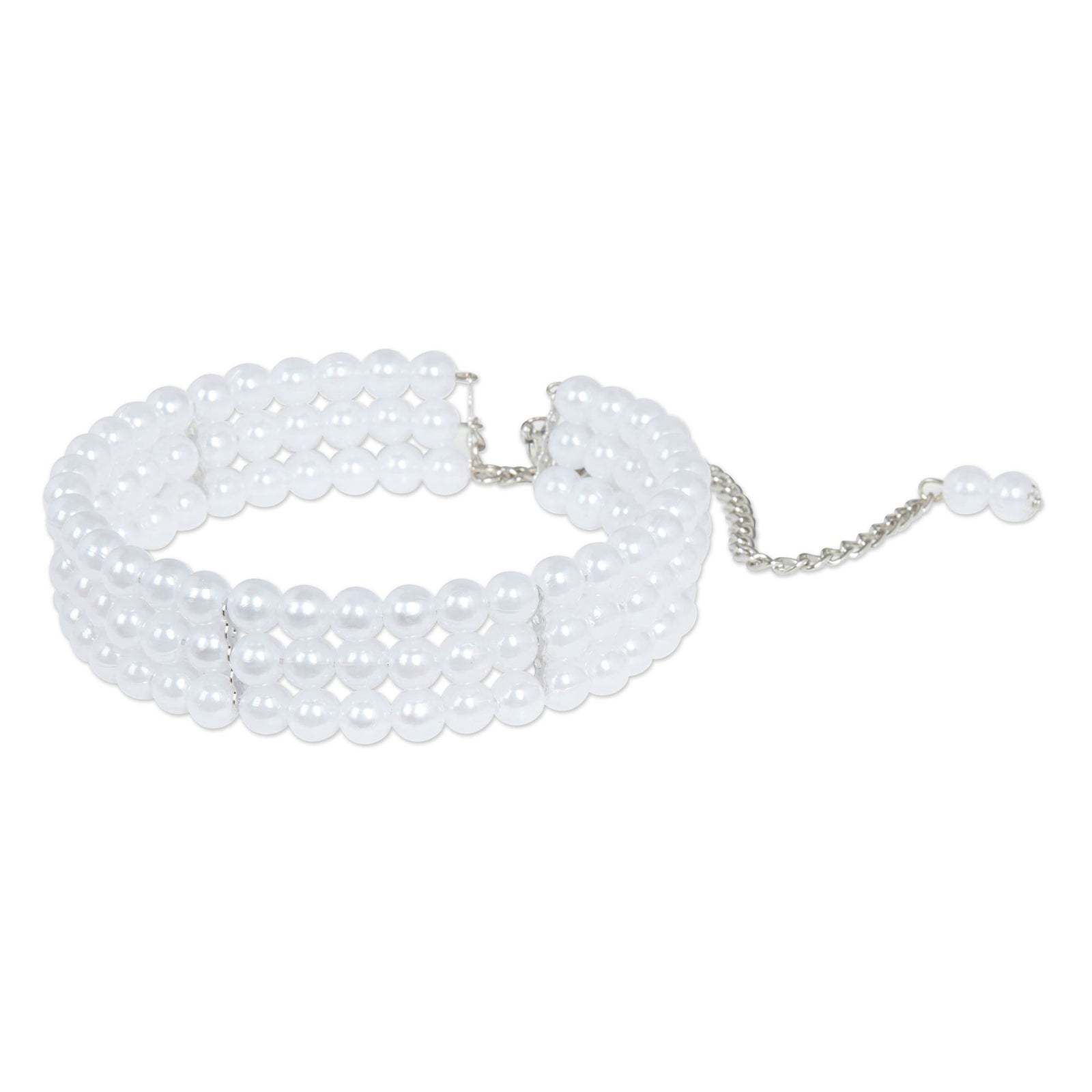 Pearl Choker Adjustable Costume Accessory 1