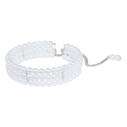 Pearl Choker Adjustable Costume Accessory 1
