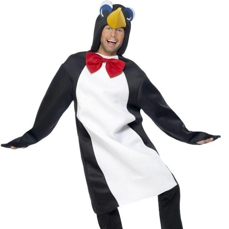 Penguin Costume Adult Black White_1