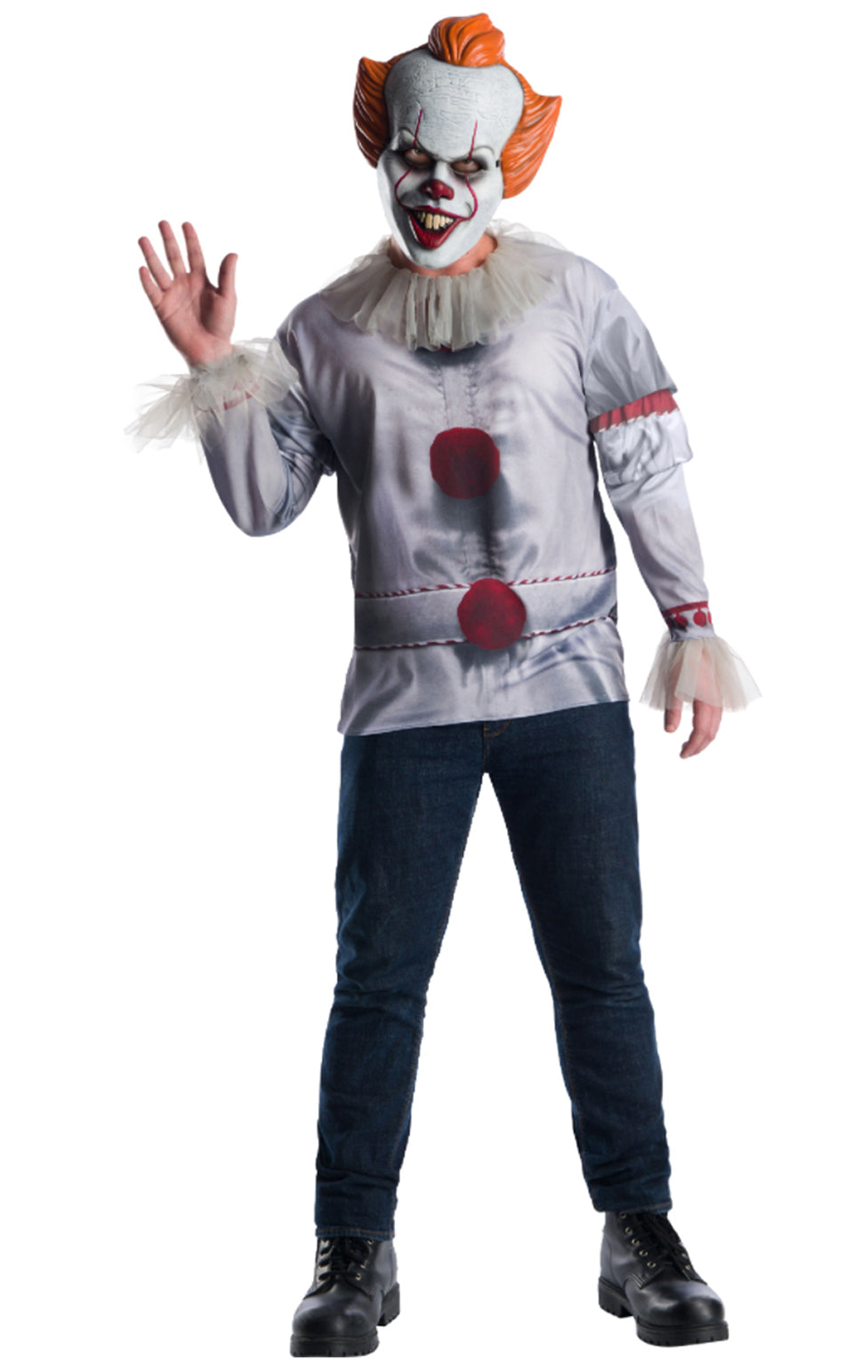 Pennywise 'it' Movie Top Costume Mens White_1