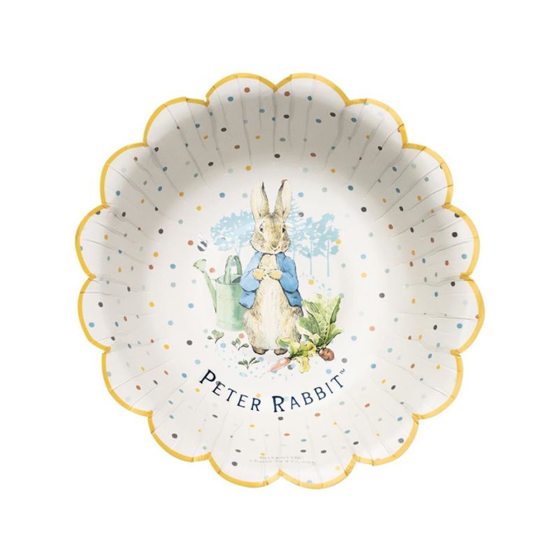 Peter Rabbit Classic Cream and Blue Party Bowls 8pk 6.5inch Diameter Tableware 1