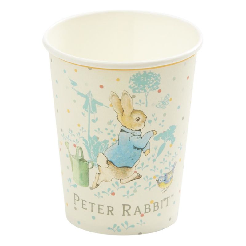 Peter Rabbit Classic Tableware Party Cups x8 All Blue Cream_1