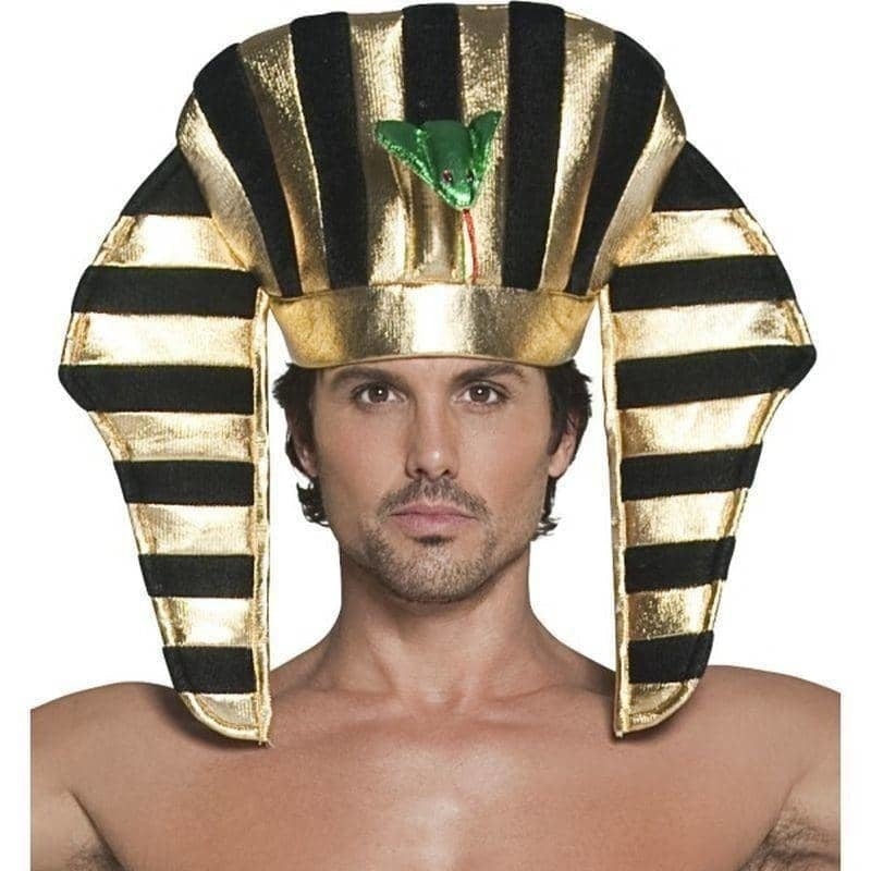 Pharaoh Headpiece Adult Black Gold_1