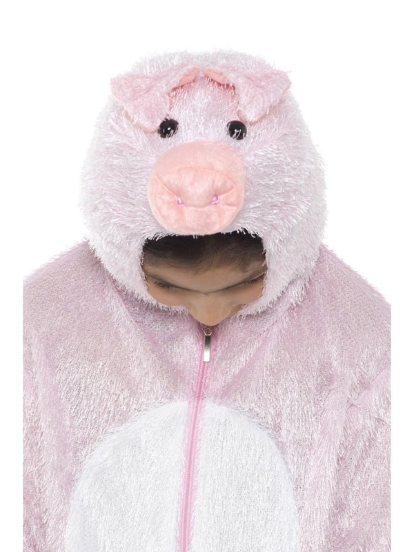 Pig Costume Kids Pink Jumpsuit with Hood 4
