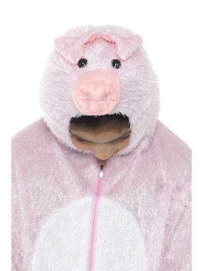 Pig Costume Kids Pink Jumpsuit with Hood 4