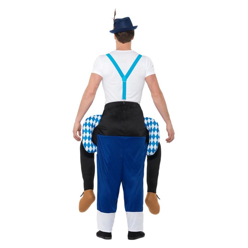 Piggyback Bavarian Costume Blue Suit with Mock Legs 2