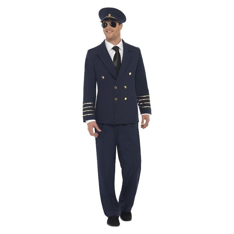 Pilot Costume Adult Navy Blue 2