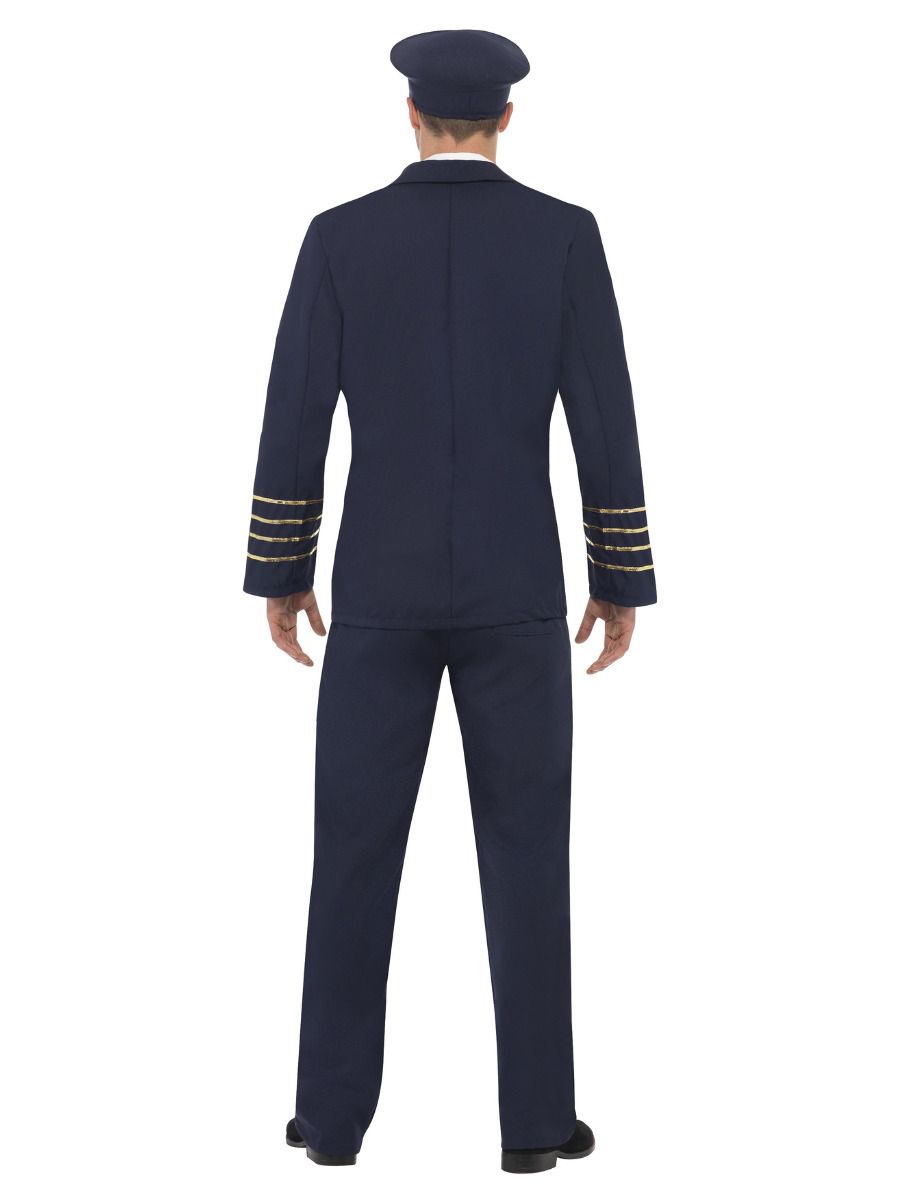Pilot Costume Adult Navy Blue 4