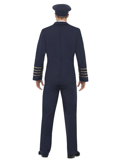 Pilot Costume Adult Navy Blue 4