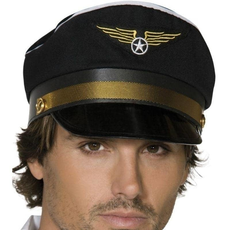 Pilots Cap Adult Black 2