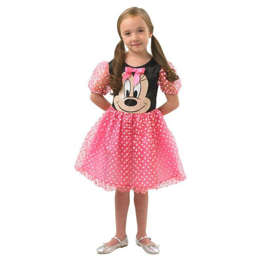 Pink Girls Puffball Minnie Mouse Costume 1