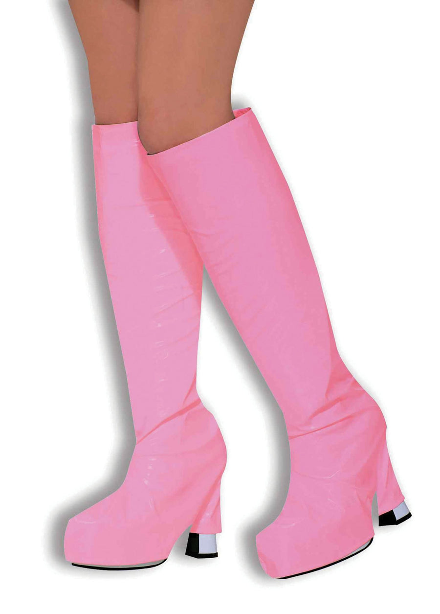 Pink Go Go Boot Tops Disco Costume Accessory_1