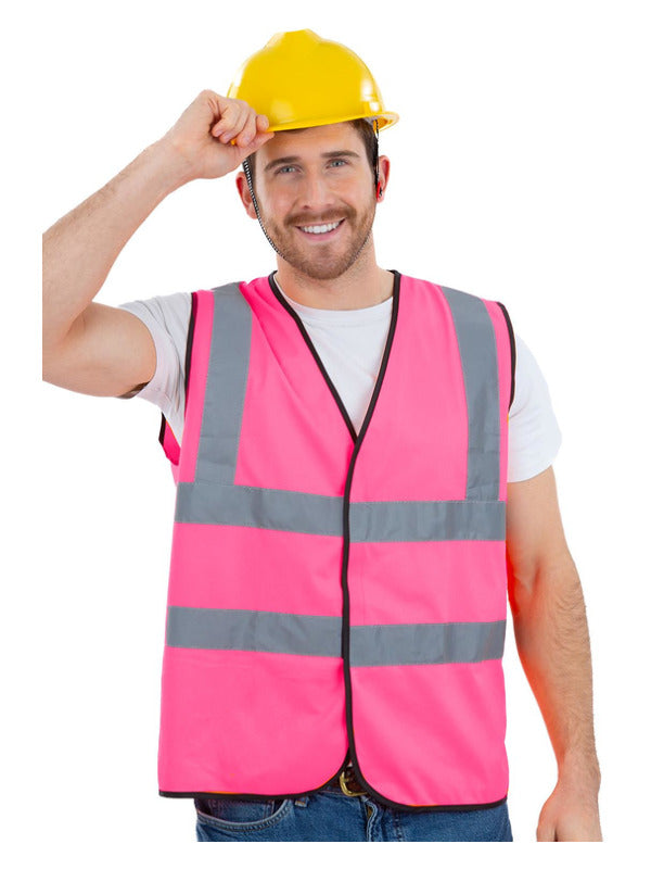 Pink High-Vis Vest Road Crew 1