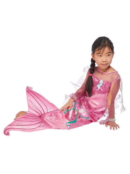 Pink Mermaid Costume for Girls Dress with Tail