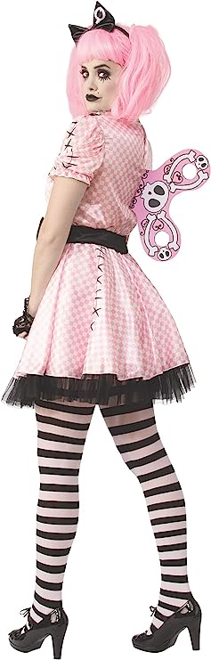 Pink Skelly Costume for Women