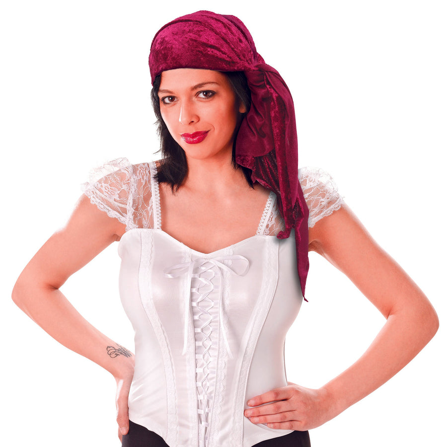 Pirate Bandana Velvet Costume Headband Scarf_1
