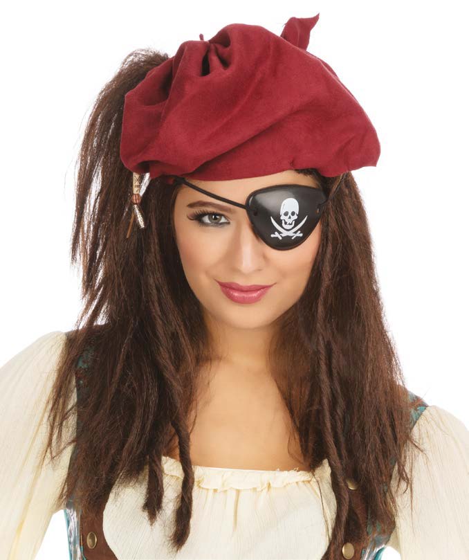 Pirate Bandana + Wig Ladies Eyepatch_1