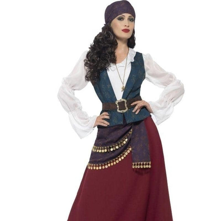Pirate Buccaneer Beauty Costume Deluxe Adult Purple_2