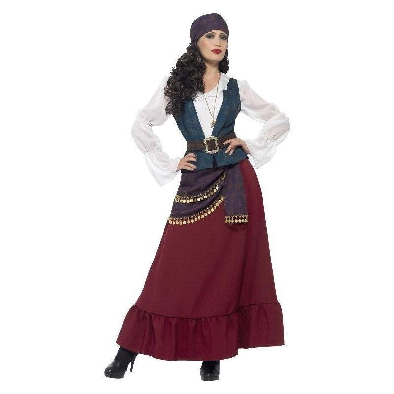 Pirate Buccaneer Beauty Costume Deluxe Adult Purple 1
