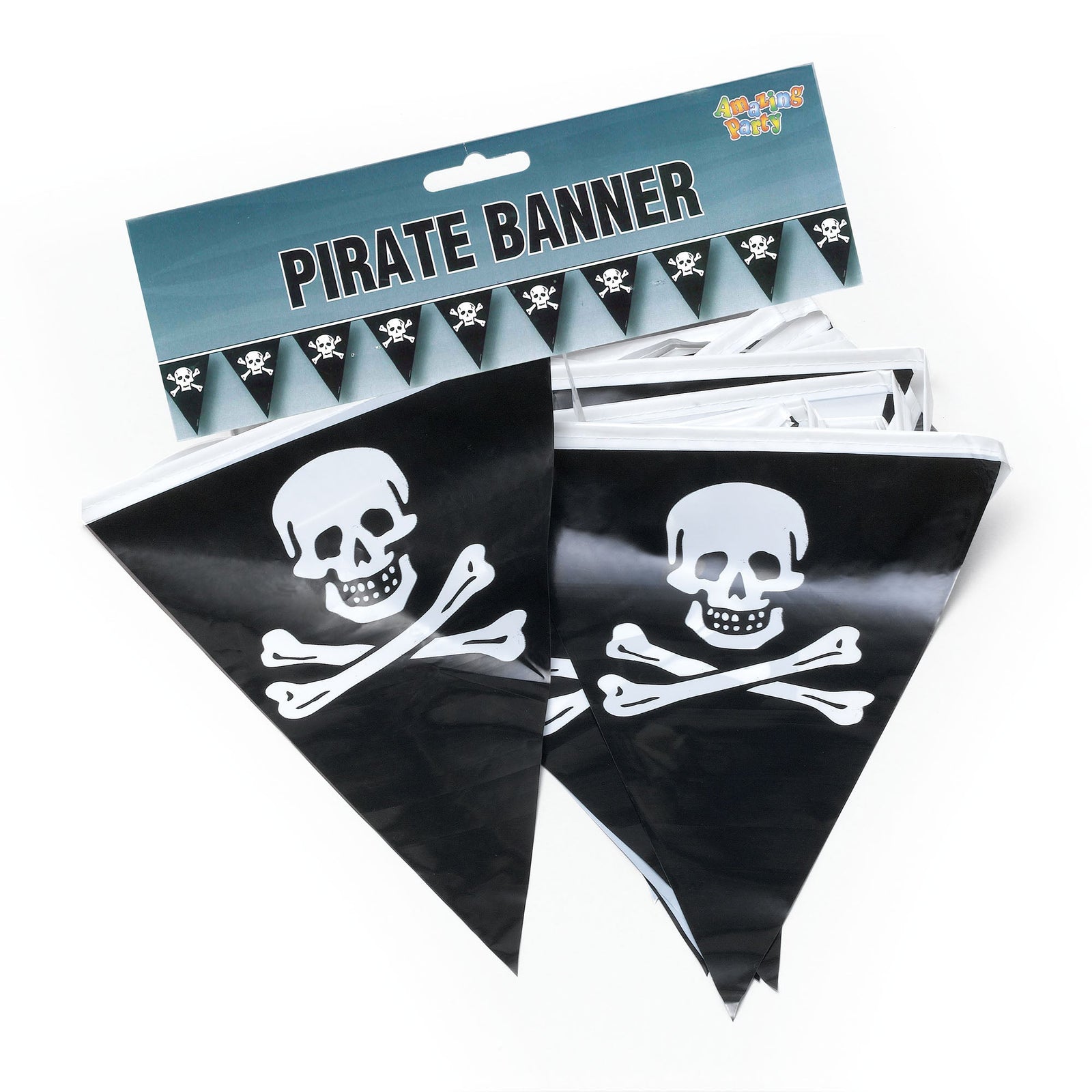 Pirate Bunting 7m 25 Flags Party Goods Unisex 1