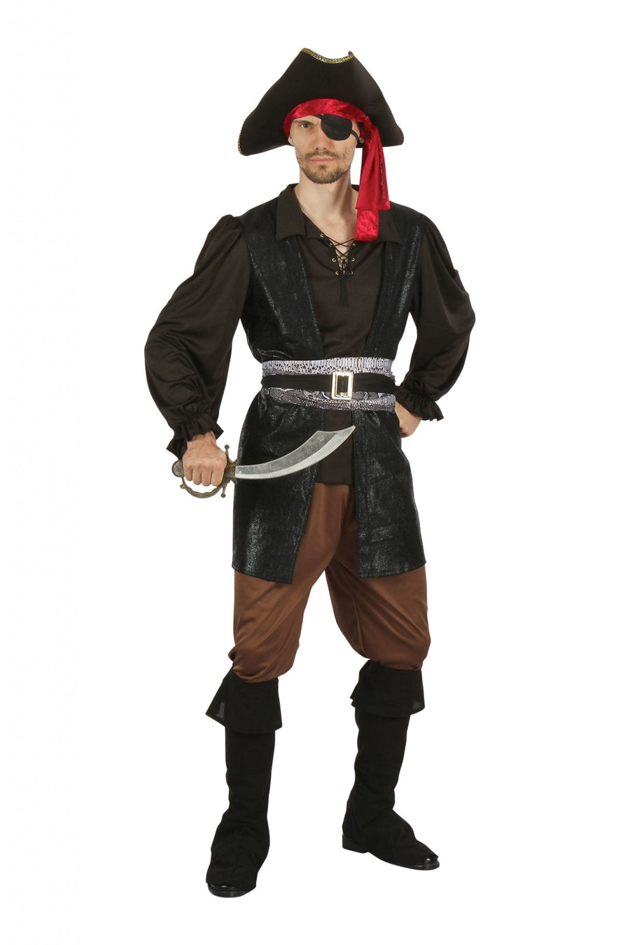 Pirate Captain Full Costume for Men_1