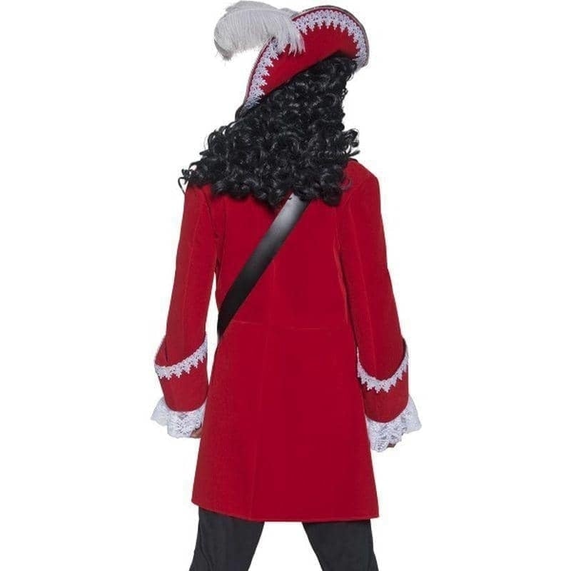 Pirate Captain Hook Costume Adult Red 2