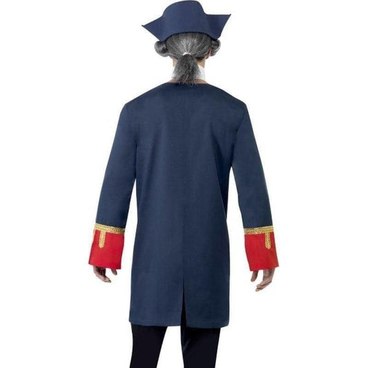Pirate Commander Costume Adult Blue Gold 2