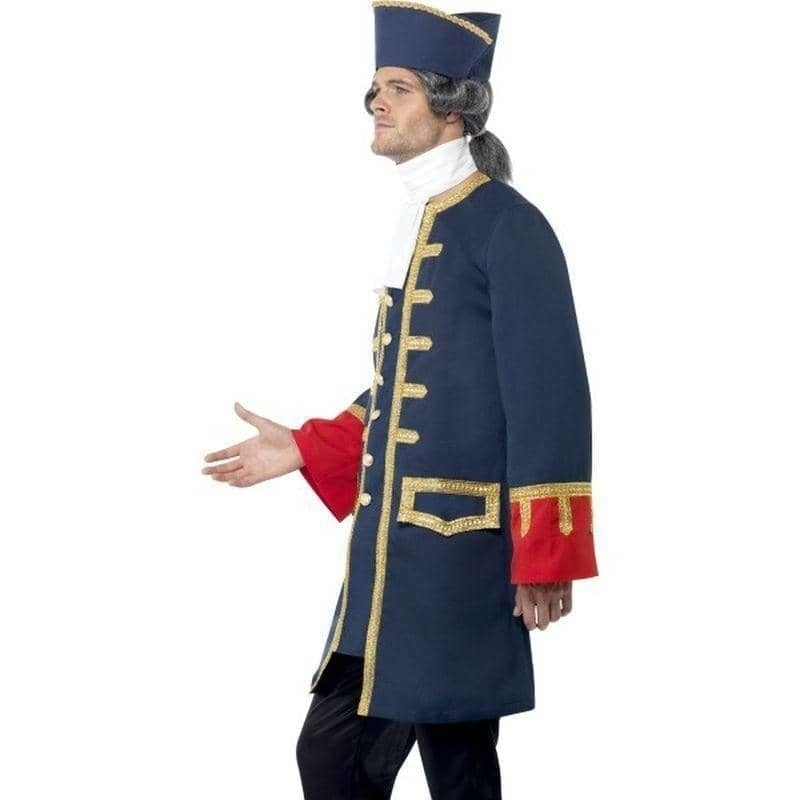 Pirate Commander Costume Adult Blue Gold 3