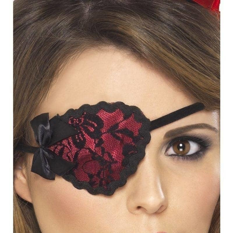 Pirate Eyepatch Adult Red 1