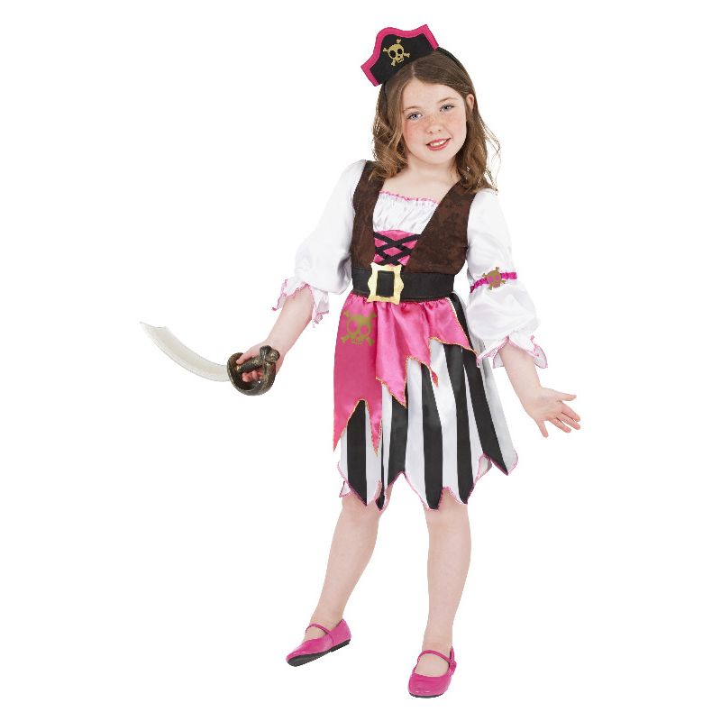 Pirate Girl Costume Pink Child_1
