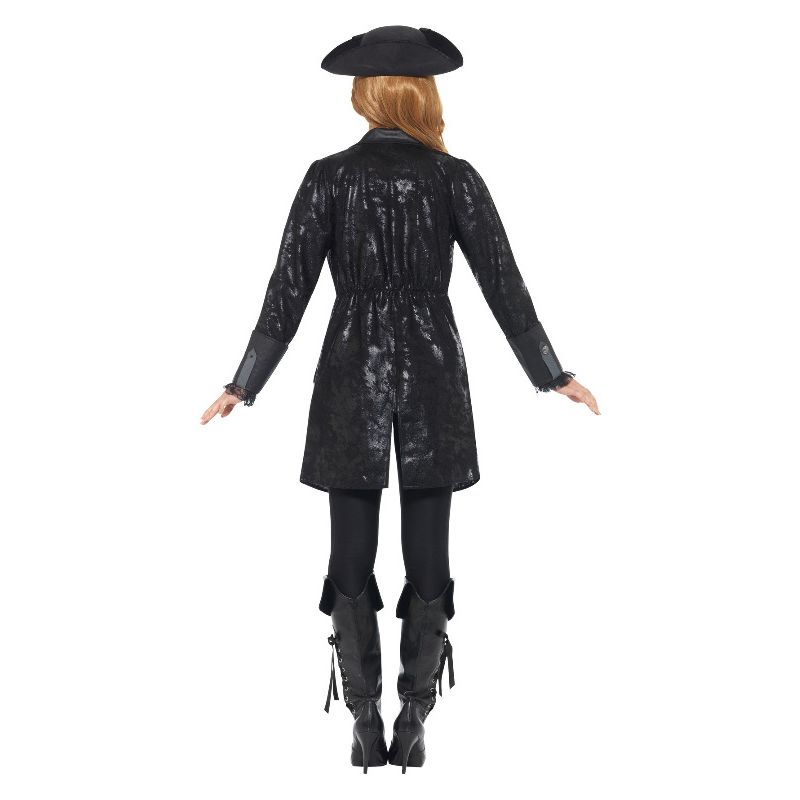 Pirate Jacket Ladies Black Adult 2