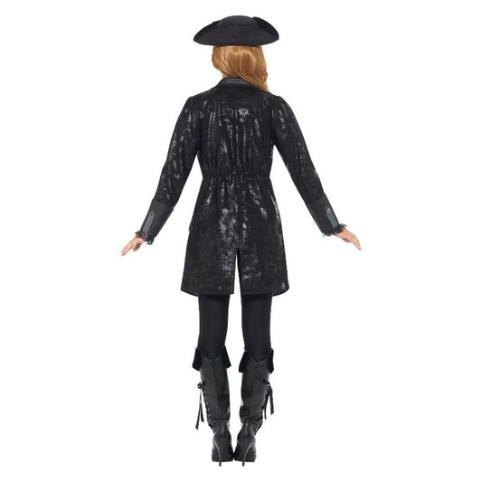 Pirate Jacket Ladies Black Adult 2