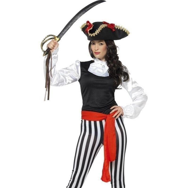 Pirate Lady Costume With Top Adult Black_1
