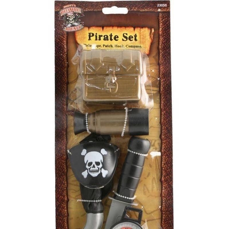 Pirate Set With Compass Adult Brown_1