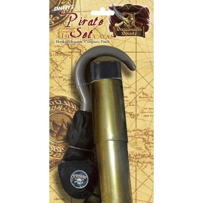 Pirate Set with Hook Adult Brown 1