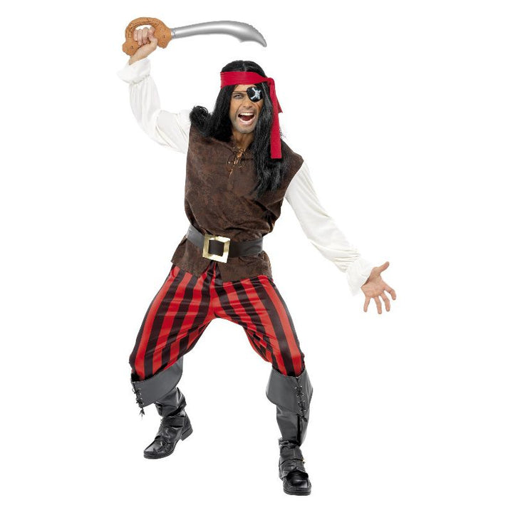 Pirate Ship Mate Costume Brown Adult_1