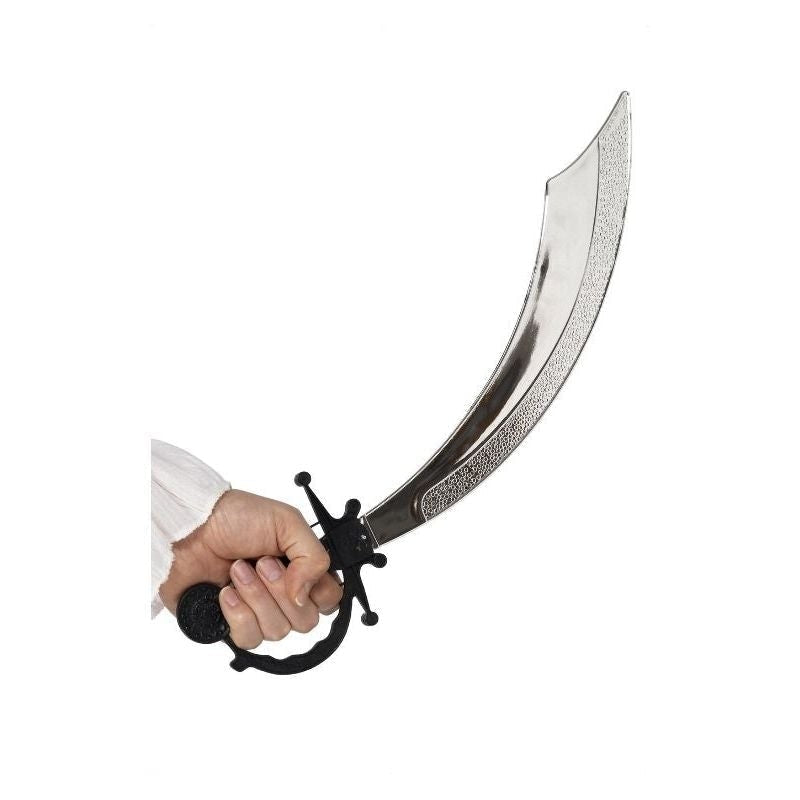 Pirate Sword Adult Plastic 50cm Silver 2