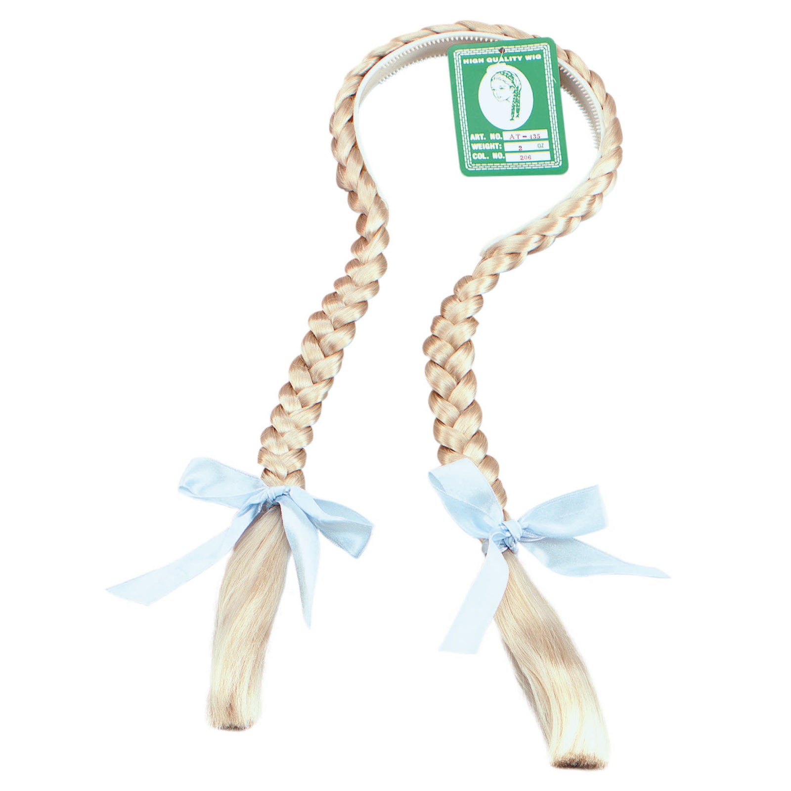 Plaits On A Headband Blonde Wigs Unisex 1
