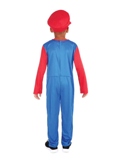 Plumber Boy Childrens Mario Costume 2