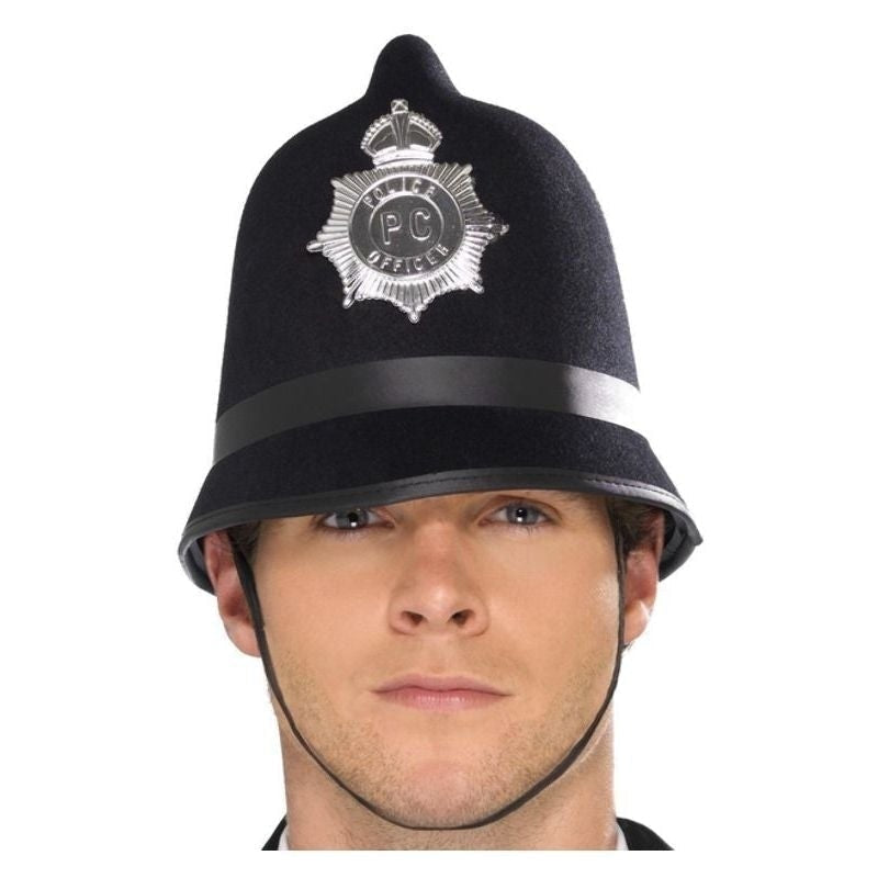 Police Hat Adult Felt Black 1