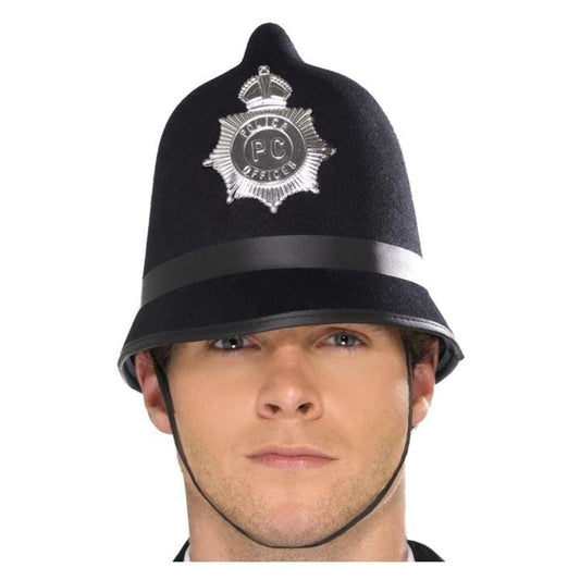 Police Hat Adult Felt Black 1